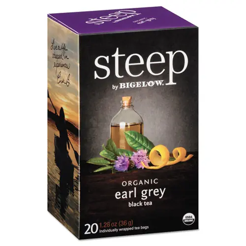 Bigelow® steep Tea, Earl Grey - 20 Tea Bags, 1.28 oz Each