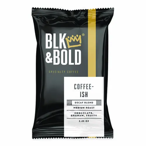 BLK & Bold® Coffee-ish Coffee Fraction Packs, 2.25 oz, 42/Carton