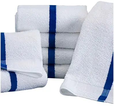 Blue Center Stripe Pool Towel