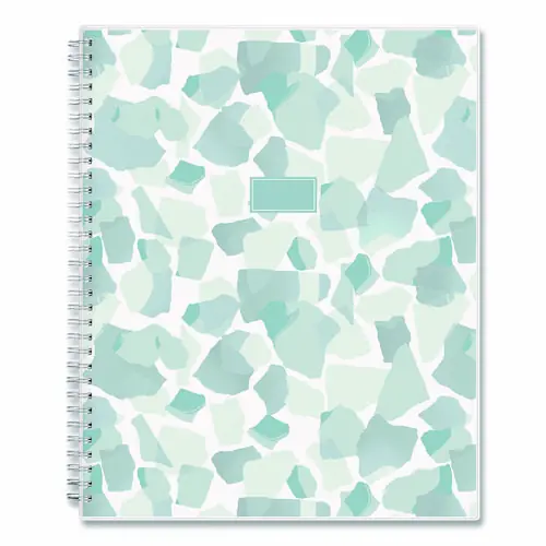 Blue Sky® Amitza Weekly/Monthly Planner, Abstract Artwork, 11 x 8.5, Blue/Gray/White Cover, 12-Month (Jan to Dec): 2025