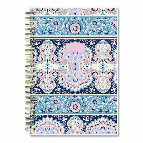 Blue Sky® Cocorrina Weekly/Monthly Planner, Pastel Paisley Artwork, 8 x 5, Blue/Pink/White Cover, 2025