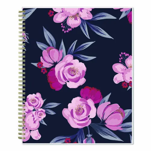 Blue Sky® Mimi Pink Weekly/Monthly Planner, Floral Artwork, 11 x 8.5, Pink/Blue/Rose Cover, 2025, 12-Month (Jan to Dec)