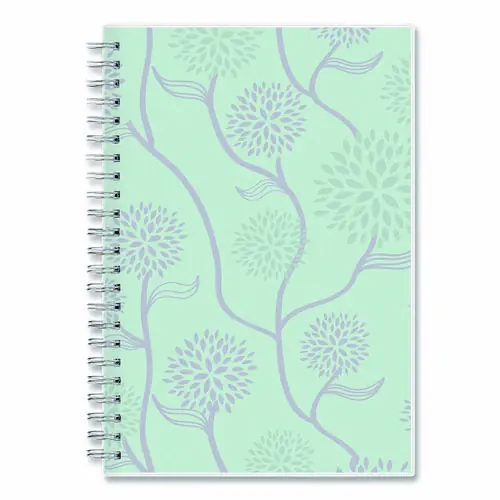Blue Sky® Rue Du Flore Weekly/Monthly Planner, Floral Artwork, 8 x 5, Jade/Lavender Cover, 12-Month (Jan to Dec): 2025