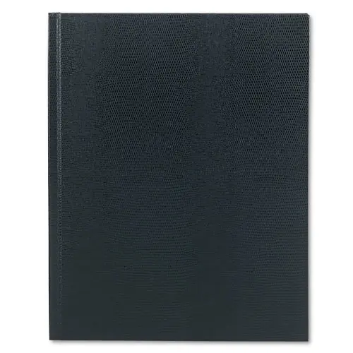 Blueline® Executive Notebook with Ribbon Bookmark, 1-Subject, Medium/College Rule, Blue Cover, 75 Sheets, 11 x 8.5"