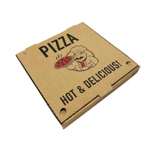 BluTable Pizza Boxes, 16" x 16" x 2", Brown, Paper, 50/Pack