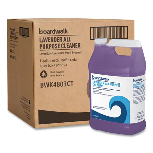 Boardwalk® All Purpose Cleaner, Lavender Scent, 1 gal Bottle, 4/Carton