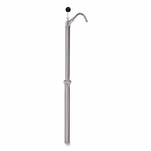 Boardwalk® Bottle Pump, Chrome, 22 oz Output, Steel, 42.5" Tall