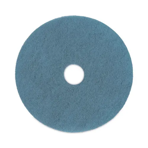 Boardwalk® Burnishing Floor Pads, 20" Diameter, Aqua, 5/Carton
