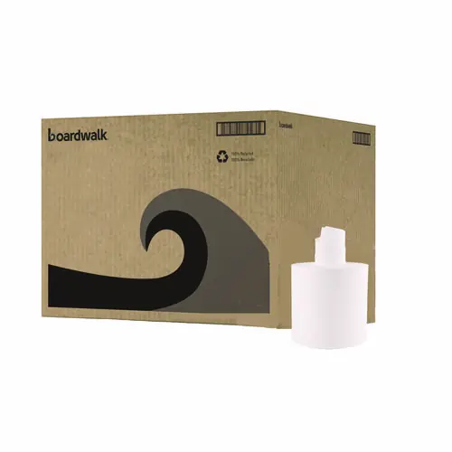 Boardwalk® Center-Pull Roll Towels, 2-Ply, White, 600 Towels/Roll, 6 Rolls/Carton