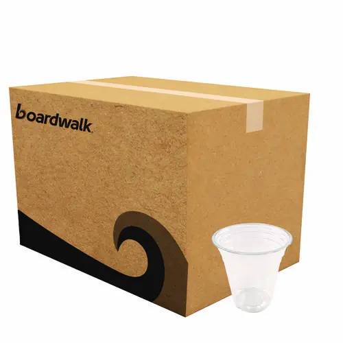 Boardwalk® Clear Plastic Cold Cups, Squat, 12 oz, 1,000/Carton