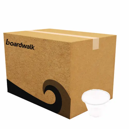 Boardwalk® Clear Plastic Cold Cups, Squat, 9 oz, 1,000/Carton