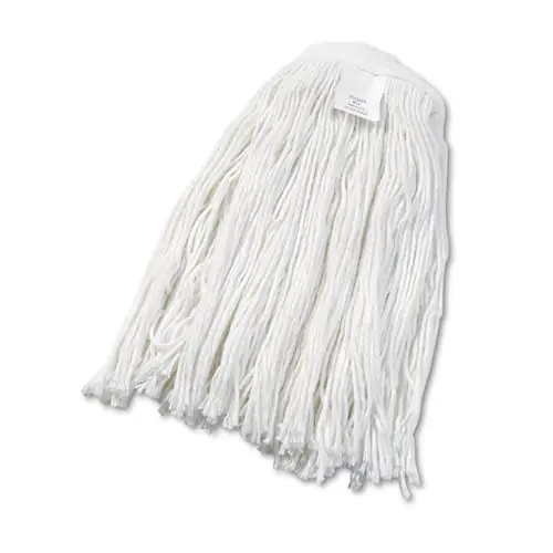 Boardwalk® Cut-End Wet Mop Head, Rayon, No. 24, White, 12/Carton