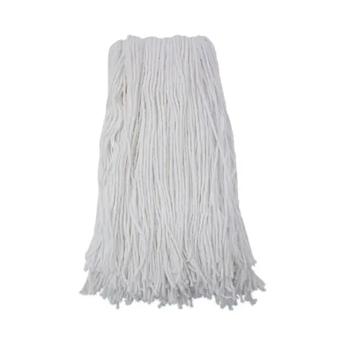 Boardwalk® Cut-End Wet Mop Head, Rayon, No. 32, White, 12/Carton