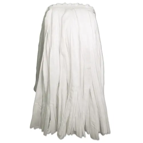 Boardwalk® Cut-End Wet Mop Head, Rayon/Polyester, Non-Woven, White