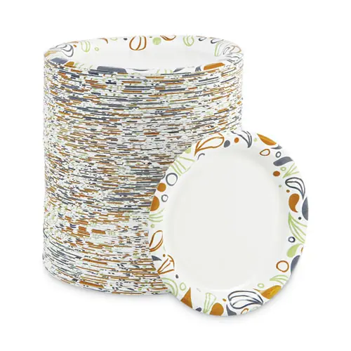 Boardwalk® Deerfield Printed Paper Dinnerware