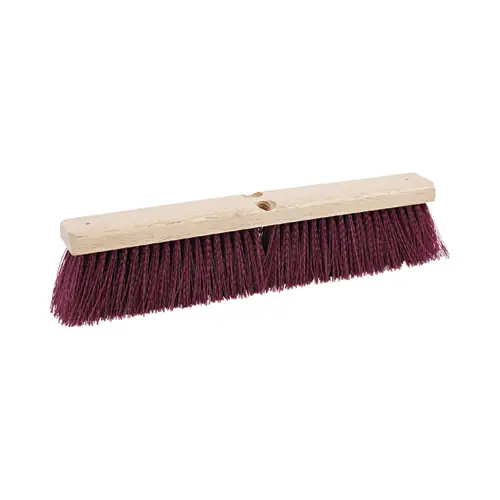 Boardwalk® Floor Brush Head, 3" Maroon Heavy-Duty Polypropylene Bristles, 18"
