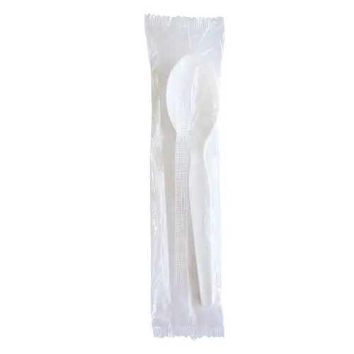 Boardwalk® Heavyweight Wrapped Polystyrene Cutlery, Soup Spoon, Plastic, White, 1,000/Carton