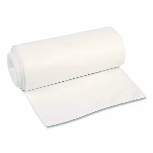 Boardwalk® High-Density Can Liners, 45 gal, 22 mic, 40 x 48, Natural, Perforated Roll, 150/Carton