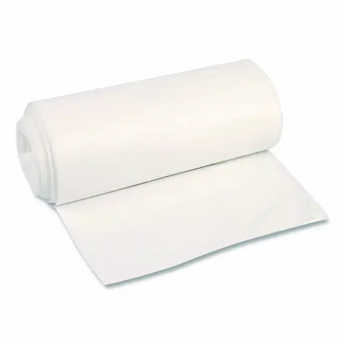 Boardwalk® High-Density Can Liners, Natural, 56 gal, 16 mic, 43 x 48, Perforated Roll, 200/Carton