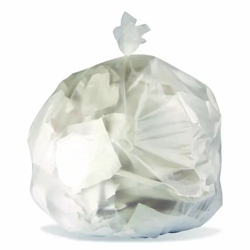 Boardwalk® High-Density Waste Can Liners, 10 gal, 8 mic, 24 x 24, Natural, 1,000/Carton