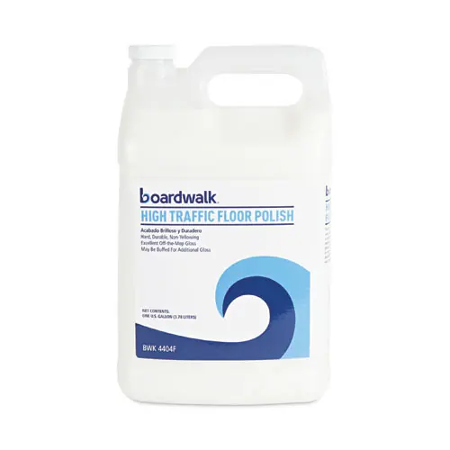 Boardwalk® High Traffic Floor Polish, Unscented, 1 gal Bottle