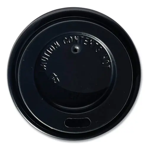 Boardwalk® Hot Cup Lids, Fits 4 oz Hot Cups, Plastic, Black, 1,000/Carton