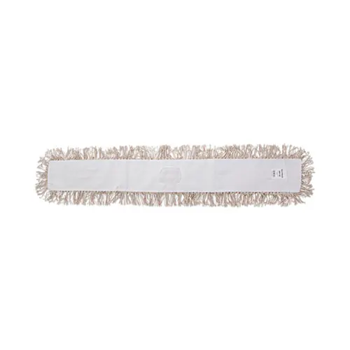 Boardwalk® Industrial Dust Mop Head, Hygrade Cotton, White