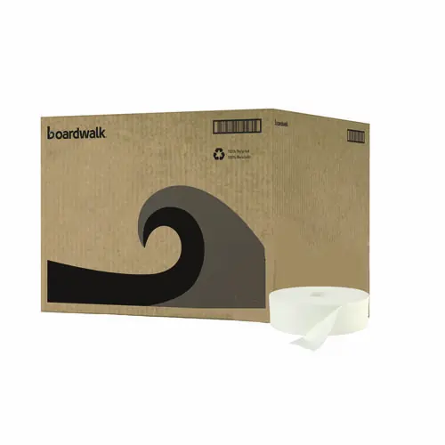 Boardwalk® JRT Bath Tissue, Jumbo, Septic Safe, 2-Ply, White