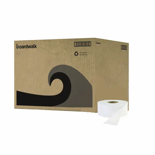 Boardwalk® Jumbo Roll Bathroom Tissue, 2-Ply, White, 12 Rolls/Carton