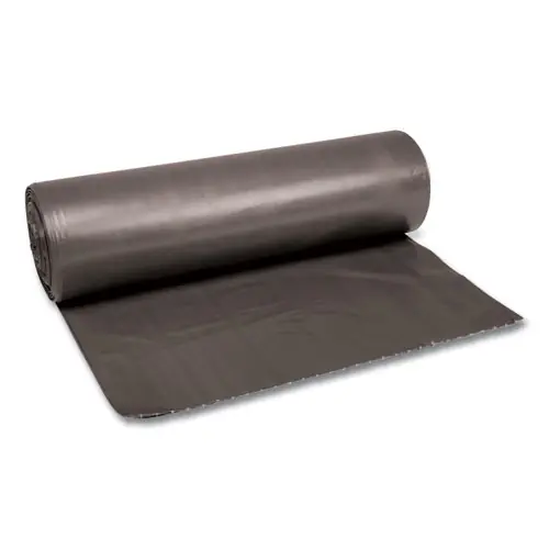 Boardwalk® Low-Density Waste Can Liners, 56 gal, 1.1 mil, 43" x 47", Gray, 20 Bags/Roll, 5 Rolls/Carton