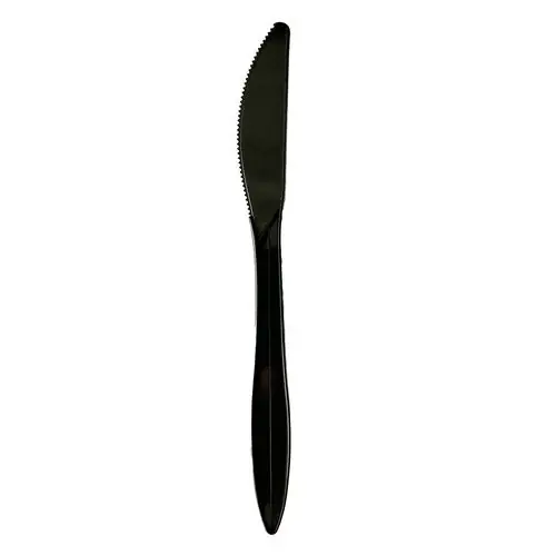 Boardwalk® Mediumweight Polypropylene Cutlery Knife, Black, 1,000/Carton