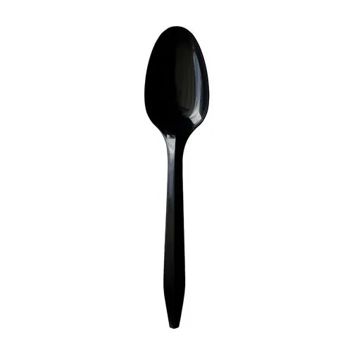 Boardwalk® Mediumweight Polypropylene Cutlery, Spoon, Black, 1,000/Carton