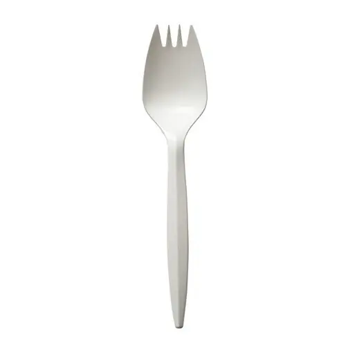 Boardwalk® Mediumweight Polypropylene Cutlery, Spork, Plastic, White, 1,000/Carton