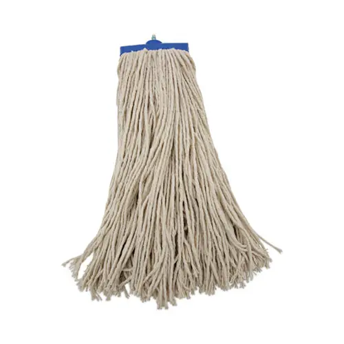 Boardwalk® Mop Head, Economical Lie-Flat Head, Cotton Fiber, 20 oz, White