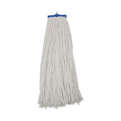 Boardwalk® Mop Head, Economical Lie-Flat, Rayon Fiber, White, 32-Oz., 12/Carton