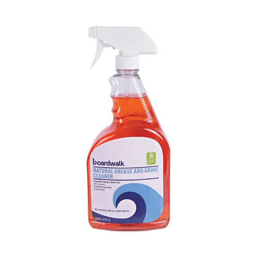 Boardwalk® Natural Grease and Grime Cleaner, Unscented, 32 oz Spray Bottle