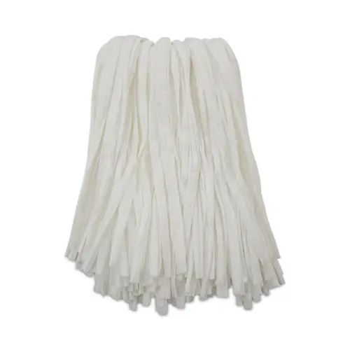 Boardwalk® Nonwoven Cut End Edge Mop, Rayon/Polyester, #24, White - 12/Carton