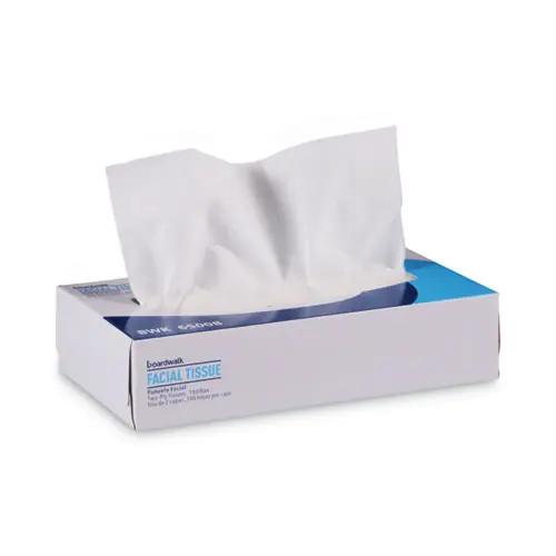 Boardwalk® Office Packs Facial Tissue, 2-Ply, White, 100 Sheets per Box, 30 Boxes per Carton