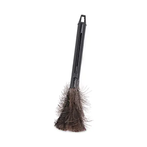 Boardwalk® Ostrich Feather Duster, 9" to 14" Retractable Plastic Handle