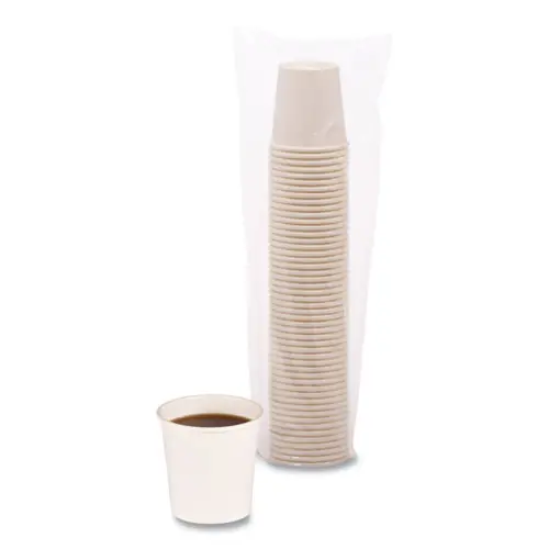 Boardwalk® Paper Hot Cups, 4 oz, White, 50/Sleeve, 20 Sleeves/Carton