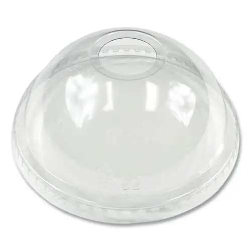 Boardwalk® PET Cold Cup Dome Lids, Fits 9 oz Squat/12 oz Cold Cups, Plastic, Clear, 1,000/Carton