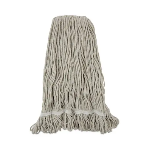 Boardwalk® Pro Loop Web/Tailband Wet Mop Head, Cotton, 24oz, White
