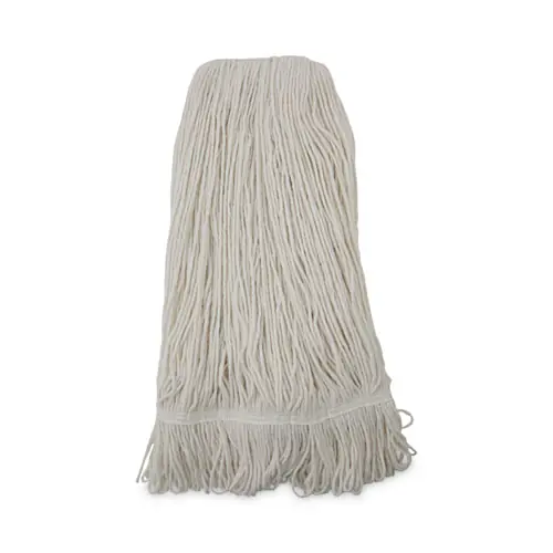 Boardwalk® Pro Loop Web/Tailband Wet Mop Head, Rayon, 24oz, White