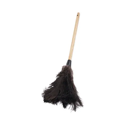 Boardwalk® Professional Ostrich Feather Duster, 10" Wood Handle