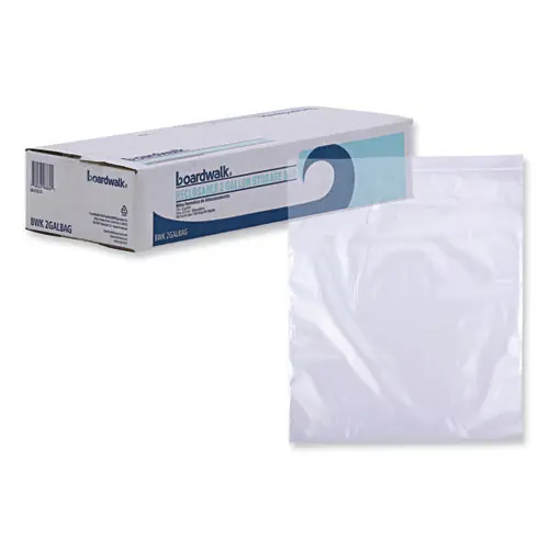 Boardwalk® Reclosable Food Storage Bags, 2 Gallon, 13" x 15", Clear, 100/Box