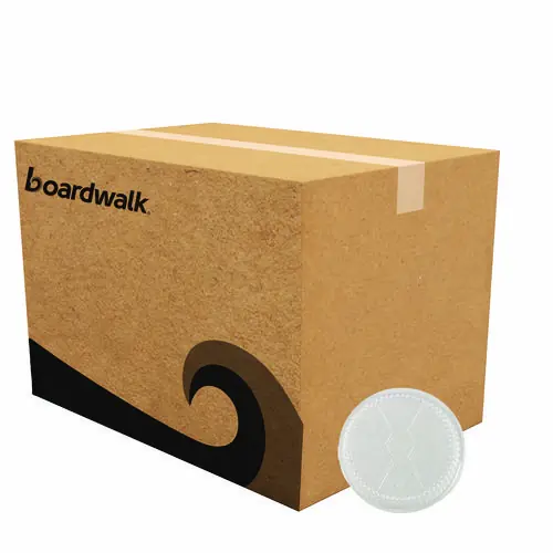 Boardwalk® Round Aluminum To-Go Container Lids, Dome, 7" Diameter, Clear, Plastic, 500/Carton