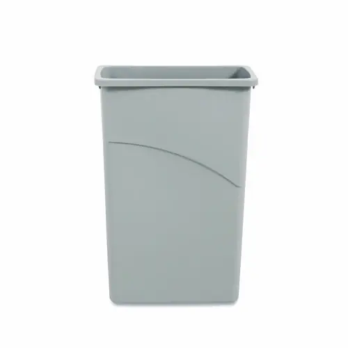 Boardwalk® Slim Waste Container, 23 gal, Plastic, Gray