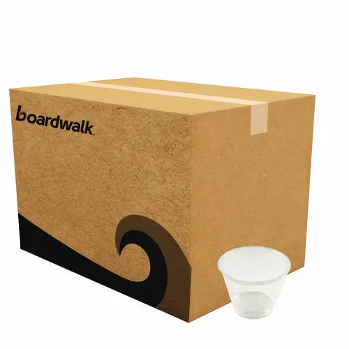 Boardwalk® Souffle/Portion Cups, 5.5 oz, Plastic, Translucent, 2,500/Carton