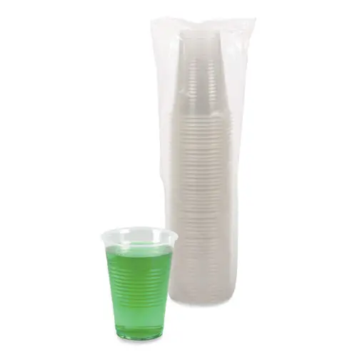 Boardwalk® Translucent Plastic Cold Cups, 14 oz, 50/Sleeve, 20 Sleeves/Carton