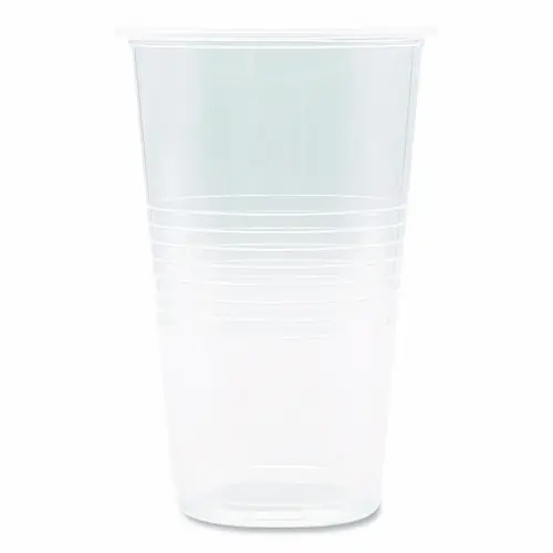 Boardwalk® Translucent Plastic Cold Cups, 20 oz, Clear, 50/Pack